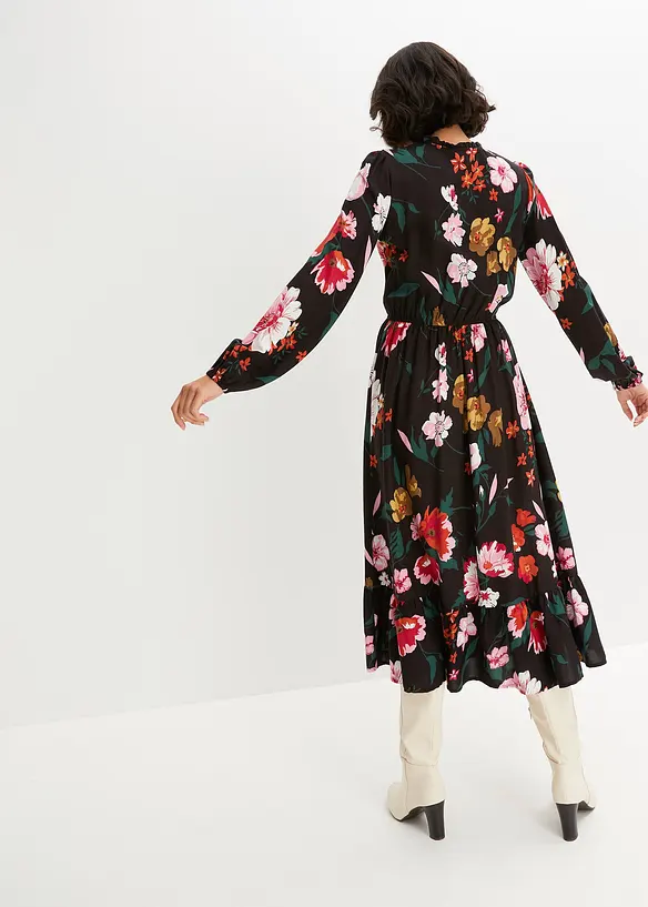 Robe midi en viscose fluide, bonprix