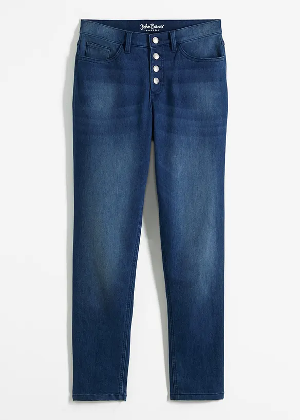 Jean chaud boyfriend taille mi-haute avec intérieur doux, bonprix