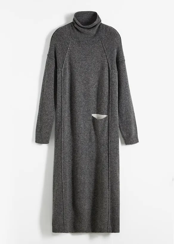Robe en maille à col roulé, bonprix