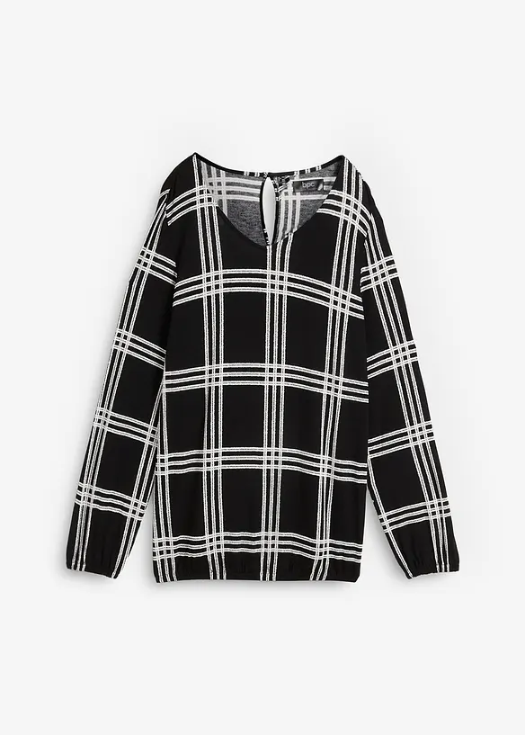 T-shirt manches longues avec base élastiquée, bonprix