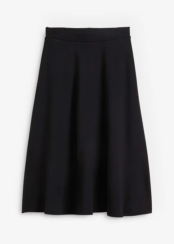 Jupe midi en viscose mélangée, bonprix