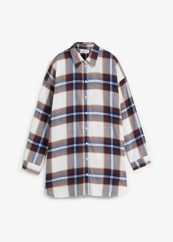 Chemisier en flanelle 100% coton, bonprix