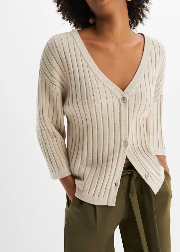 Gilet en maille coupe boxy, bonprix