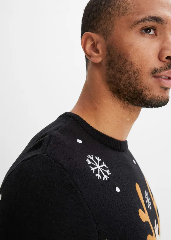 Pull de Noël en fine maille, bonprix