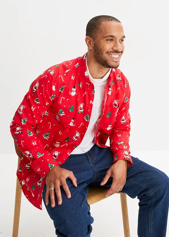 Chemise de Noël 100 % coton, bonprix