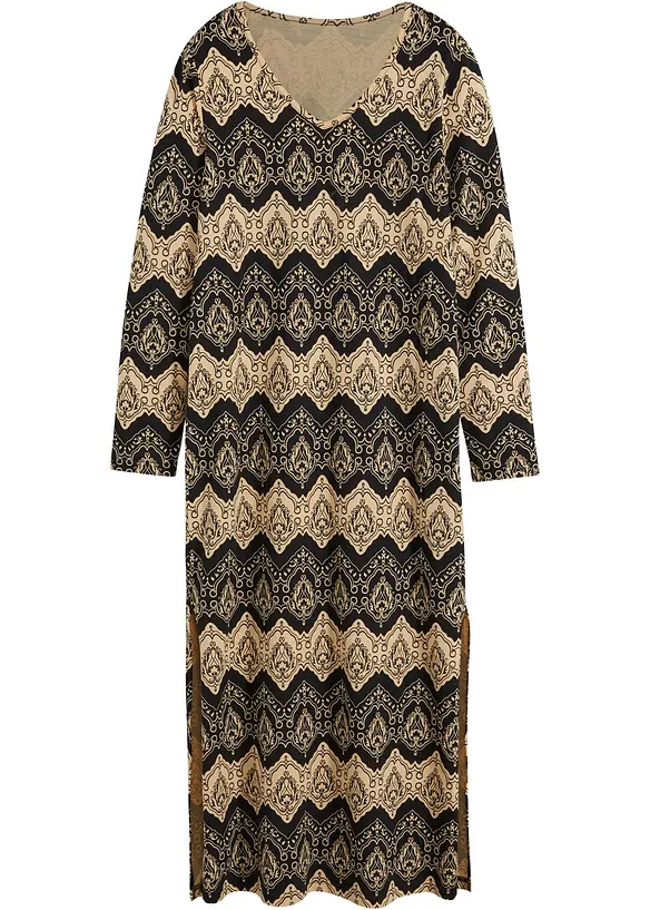 Chemise de nuit à manches longues avec fentes latérales, bpc bonprix collection