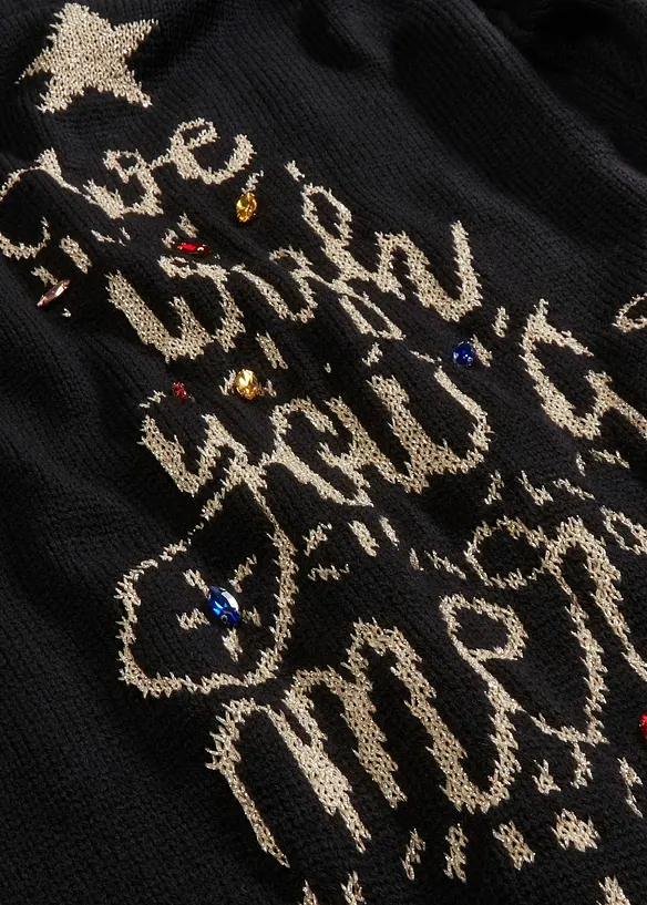 Robe en maille de Noël, bonprix