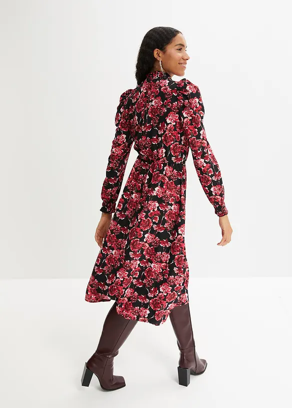 Robe midi &agrave; motif floral, RAINBOW