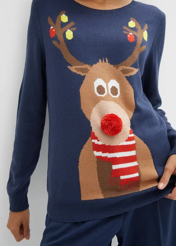 Pull de No&euml;l renne, bonprix