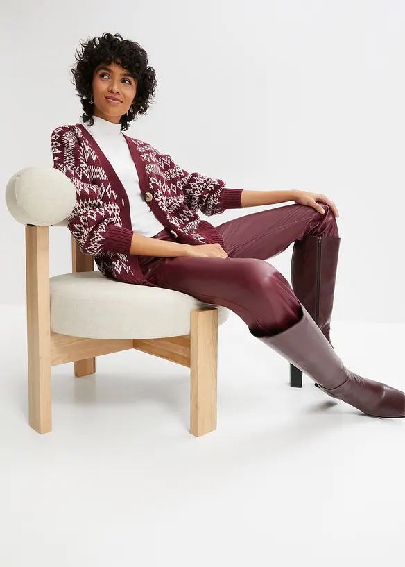 Gilet norv&eacute;gien en maille avec boutons, bpc bonprix collection