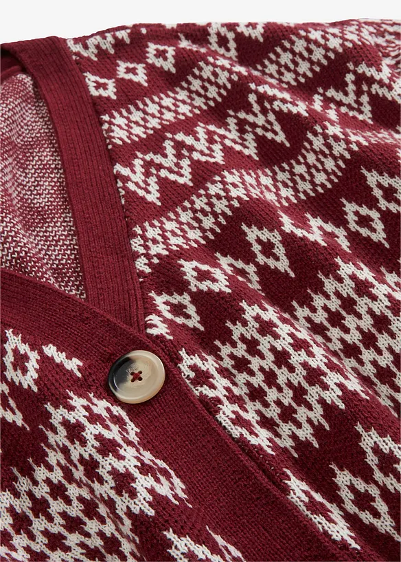 Gilet norv&eacute;gien en maille avec boutons, bpc bonprix collection