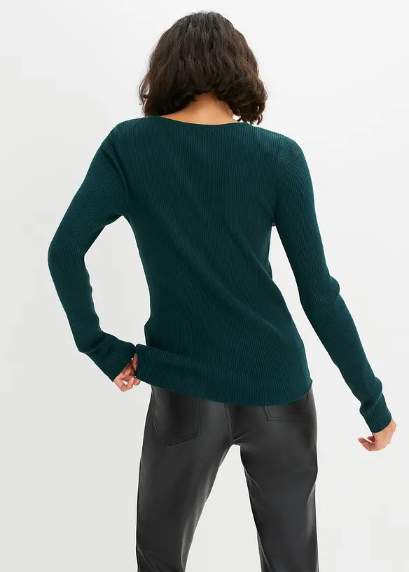 Pull doux en fine maille de viscose majoritaire, bonprix