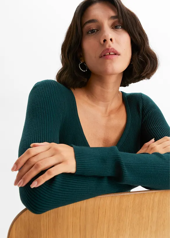 Pull doux en fine maille de viscose majoritaire, bonprix