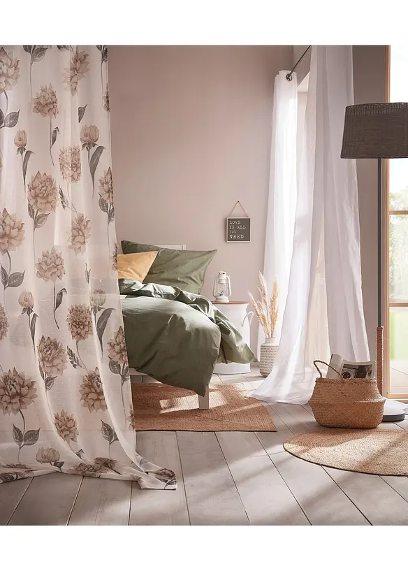 Parure de lit aspect lin, bonprix