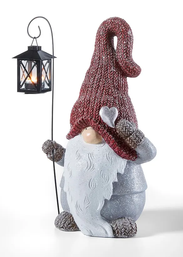 Figurine lutin avec lanterne, bonprix