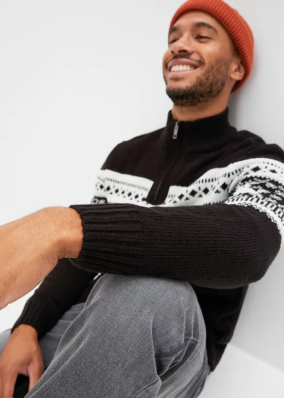 Pull norvégien à col camionneur, bonprix