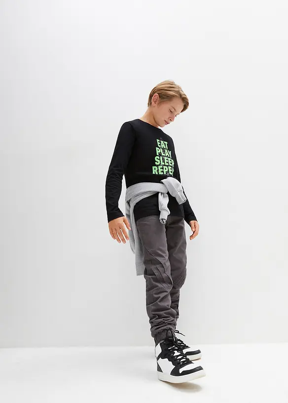 Pantalon jogger regular à doublure thermique en jersey, bonprix