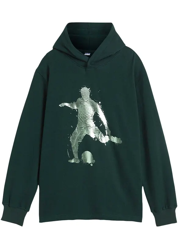 Sweat à capuche doux en coton mélangé, bonprix