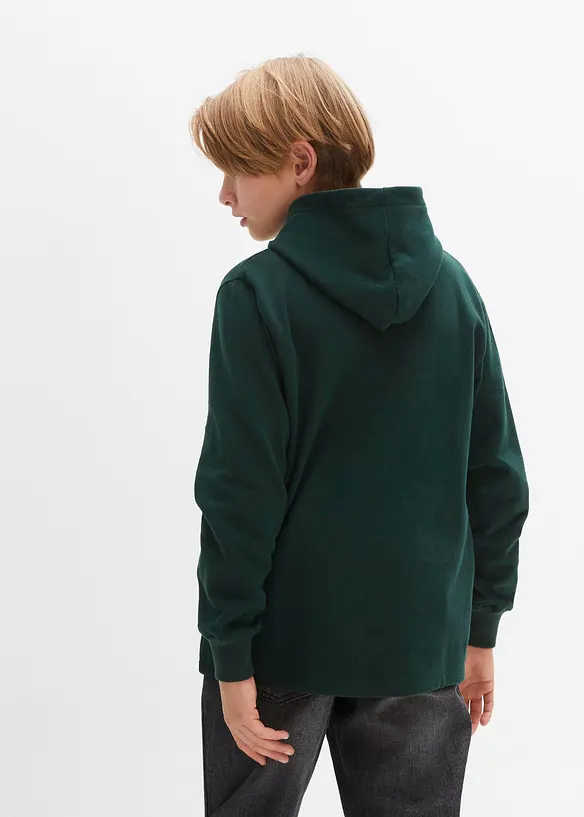 Sweat à capuche doux en coton mélangé, bonprix