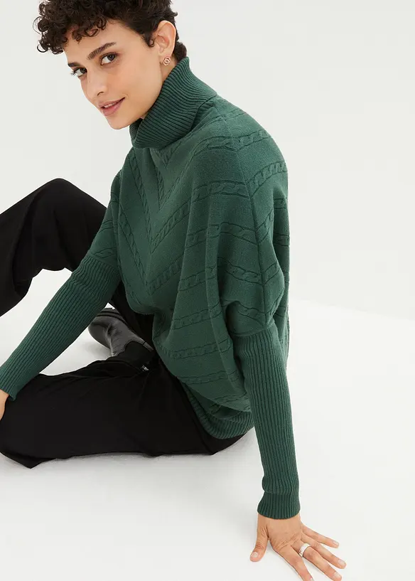 Pull col roul&eacute;, bonprix