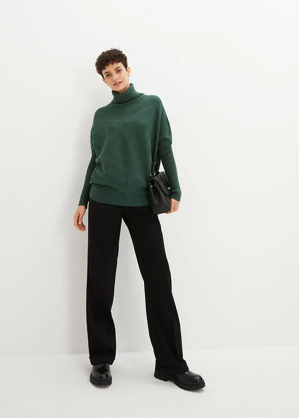 Pull col roul&eacute;, bonprix