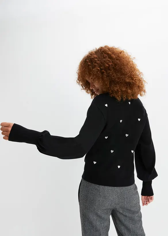 Pull en fine maille de viscose mélangée, bonprix