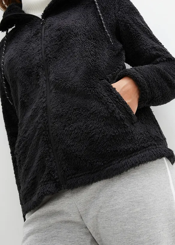 Veste en polaire peluche, bonprix