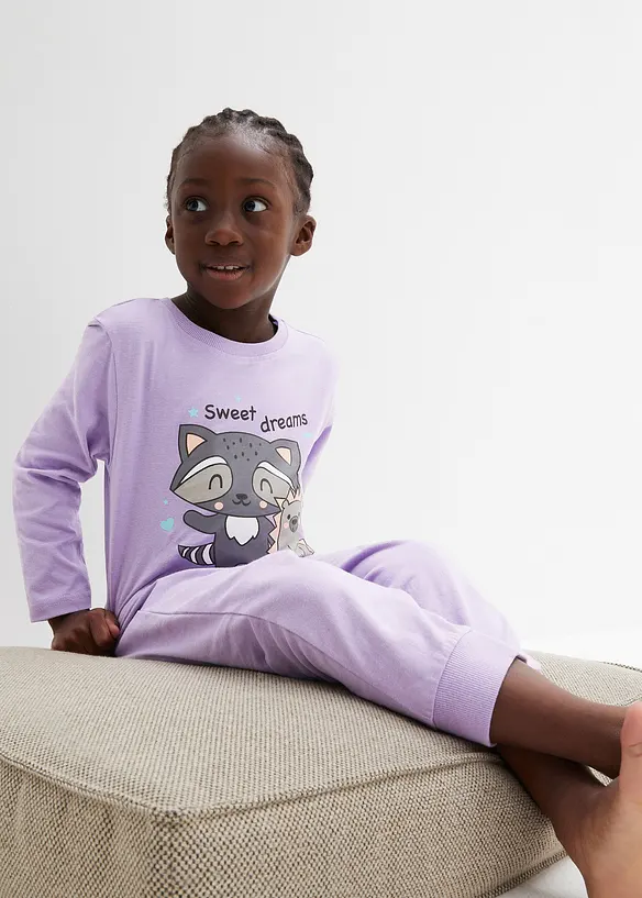 Lot de 2 pyjamas 100% coton, bonprix
