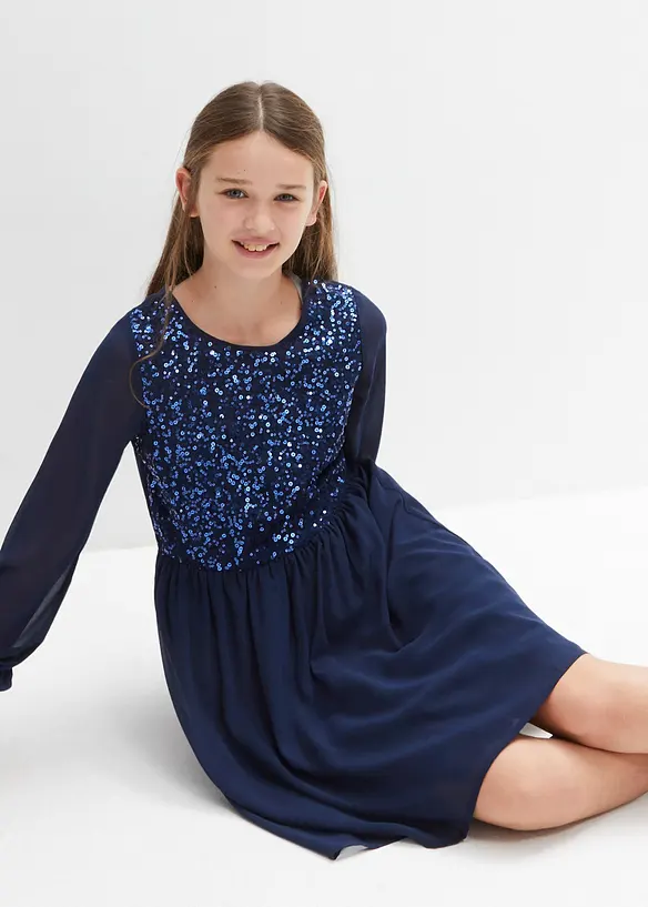 Robe en crêpe, bonprix