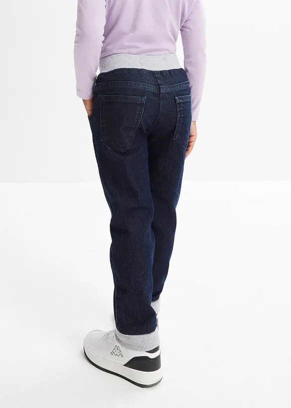 Pantalon thermique, taille mi-haute, avec doublure en jersey, bonprix