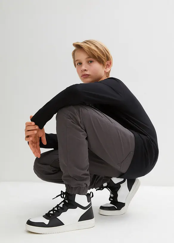 Pantalon jogger regular à doublure thermique en jersey, bonprix