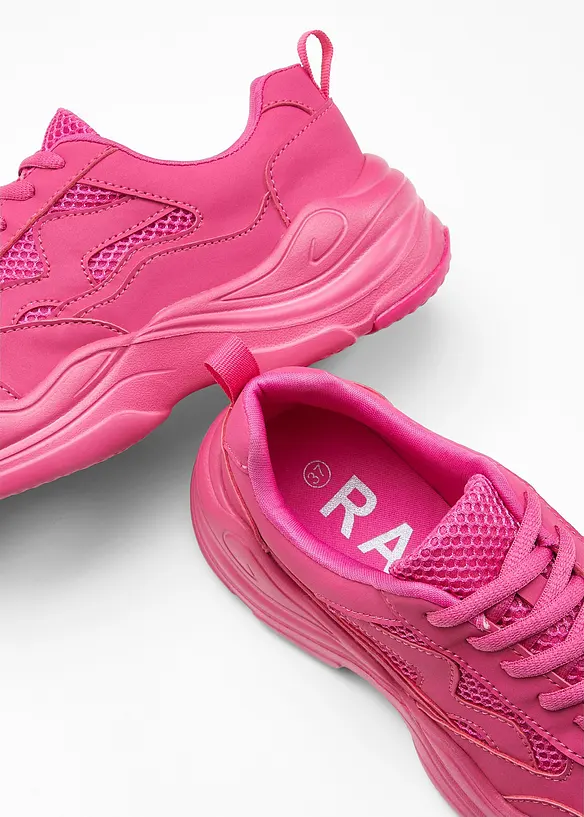 Baskets à semelle épaisse et mesh, bonprix