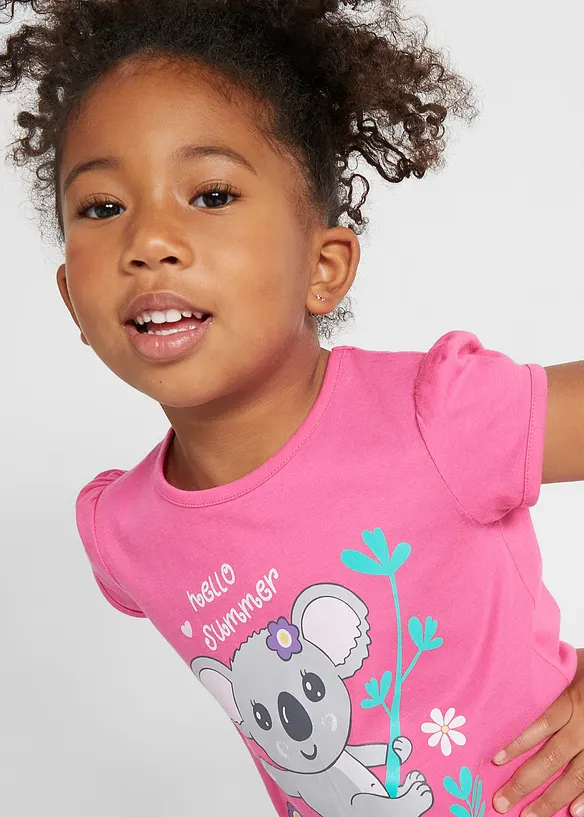 Lot de 2 T-shirts 100% coton, bonprix