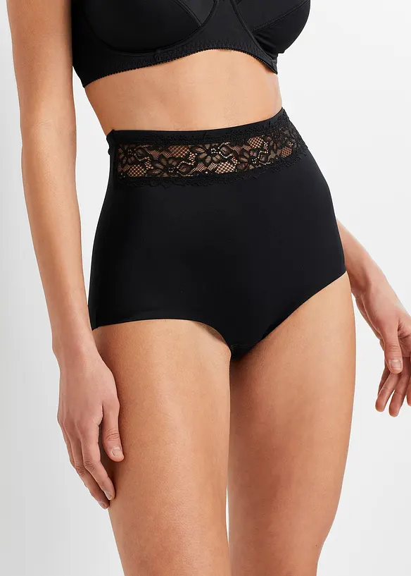 Lot de 2 culottes sculptantes, maintien léger, bonprix