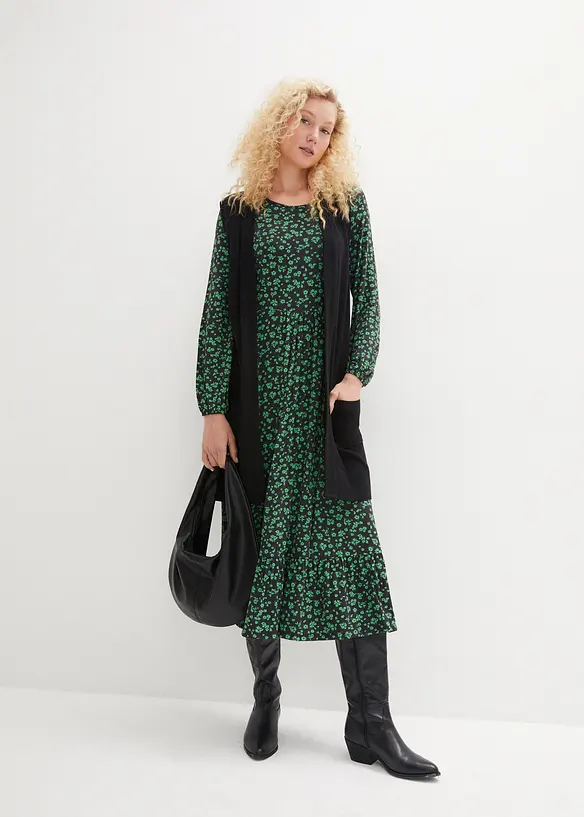 Robe fluide en jersey de viscose mélangée, bonprix