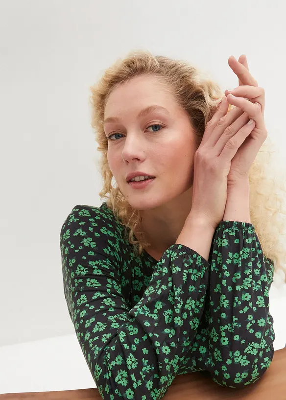 Robe fluide en jersey de viscose mélangée, bonprix