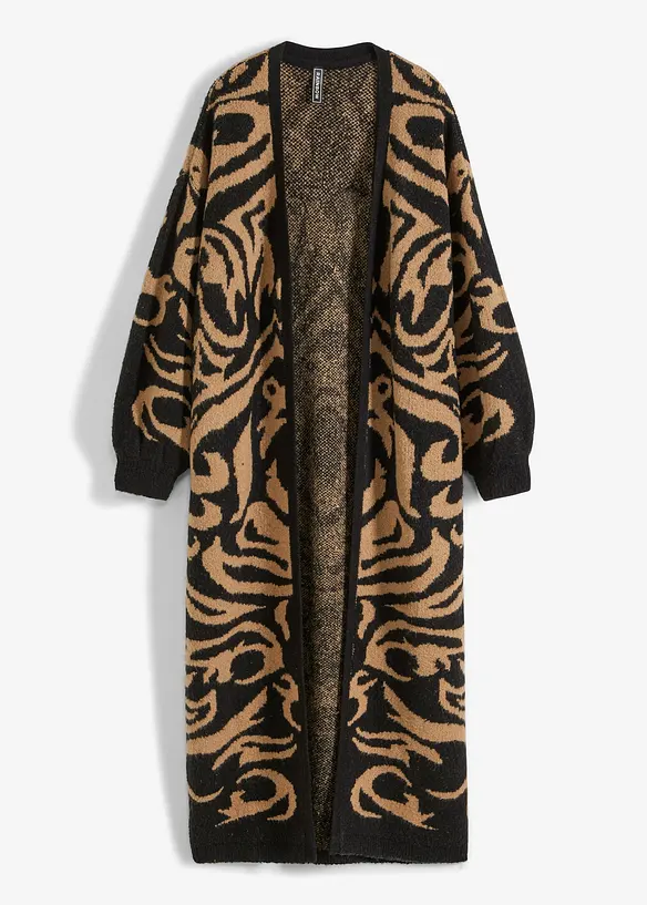 Gilet long en maille, bonprix