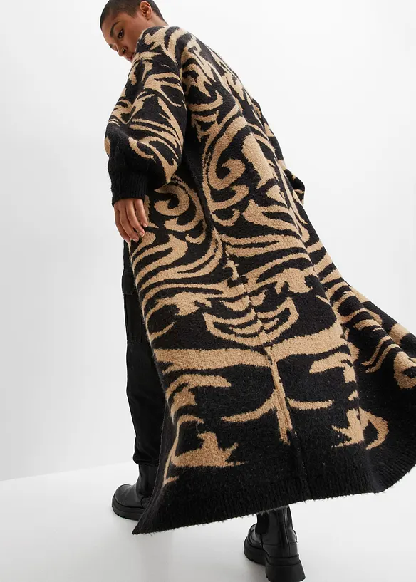 Gilet long en maille, bonprix