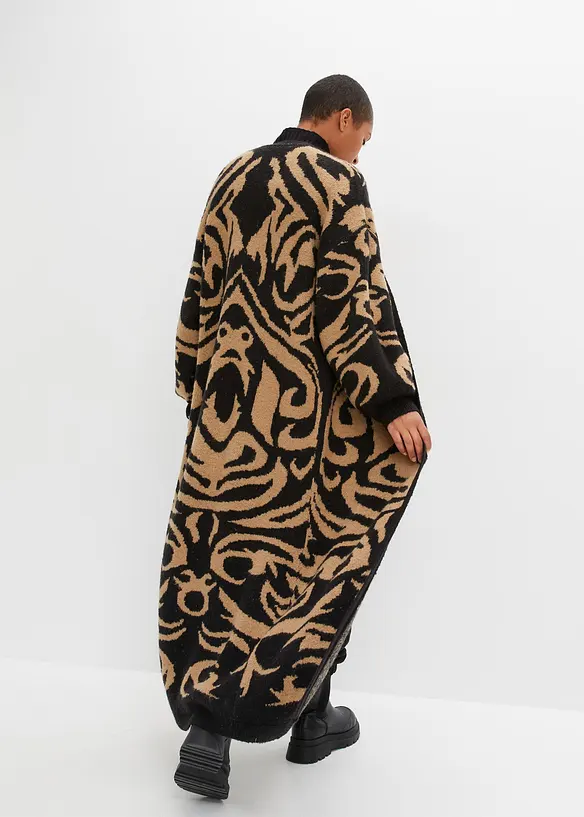 Gilet long en maille, bonprix