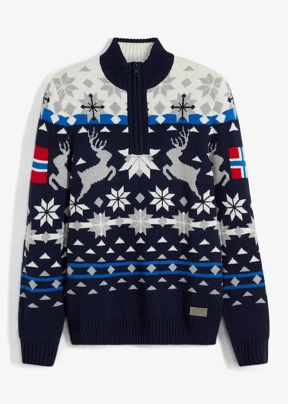 Pull camionneur &agrave; motif norv&eacute;gien, bpc selection