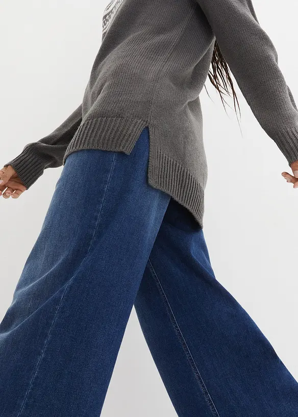 Pull norv&eacute;gien avec fentes lat&eacute;rales, bonprix