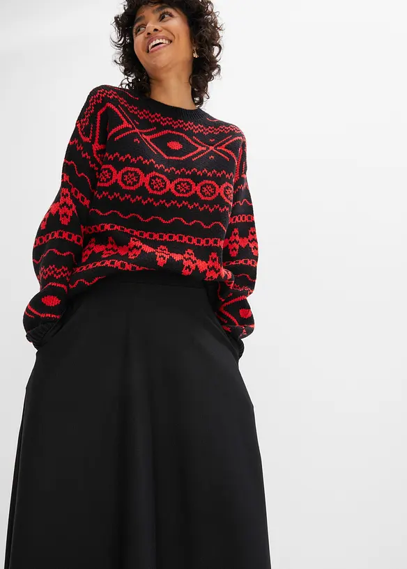 Jupe en viscose majoritaire, longueur genou, bonprix