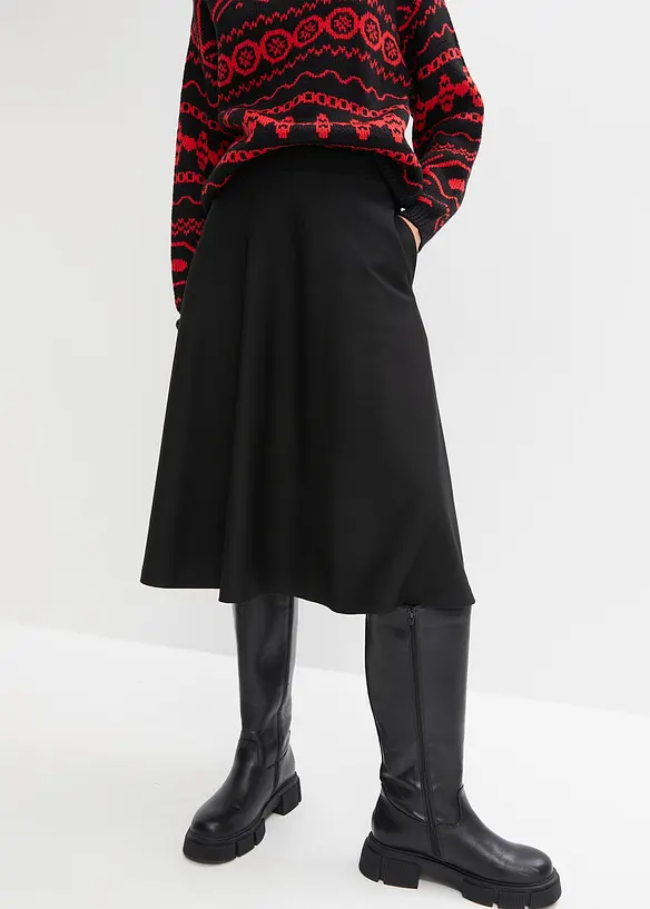 Jupe en viscose majoritaire, longueur genou, bonprix