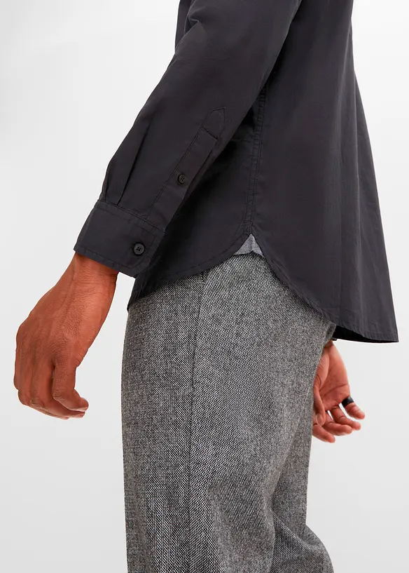 Chemise manches longues &agrave; col montant, bpc selection