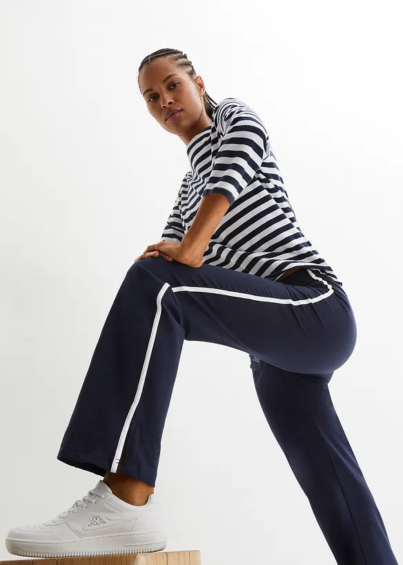 Pantalon droit en jersey extensible, bonprix