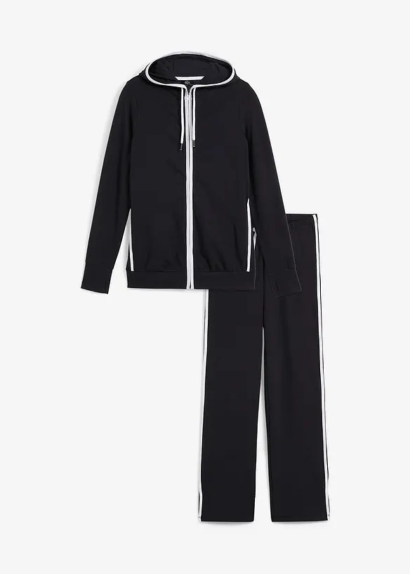 Survêtement en coton extensible (ens. 2 pces), bonprix