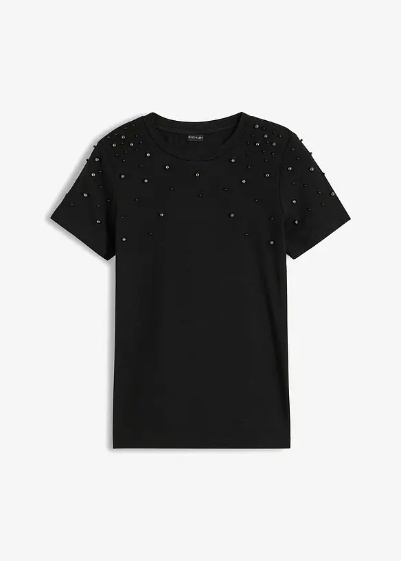 T-shirt avec perles, bonprix