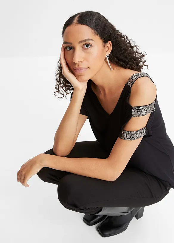 T-shirt avec application de sequins, BODYFLIRT