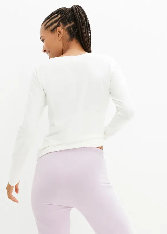 Lot de 2 pantalons en jersey coton extensible, bonprix