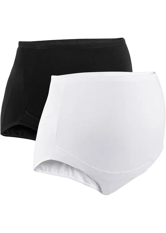 Lot de 2 slips de grossesse en coton, bonprix